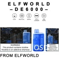 Elektroniset savukkeet Elfworld de6000 -puffit